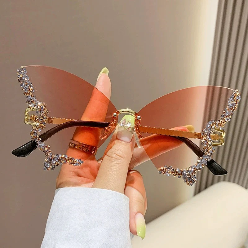 Diamond butterfly sunglasses HA2362 - Image 3