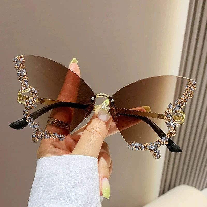 Diamond butterfly sunglasses HA2362 - Image 8