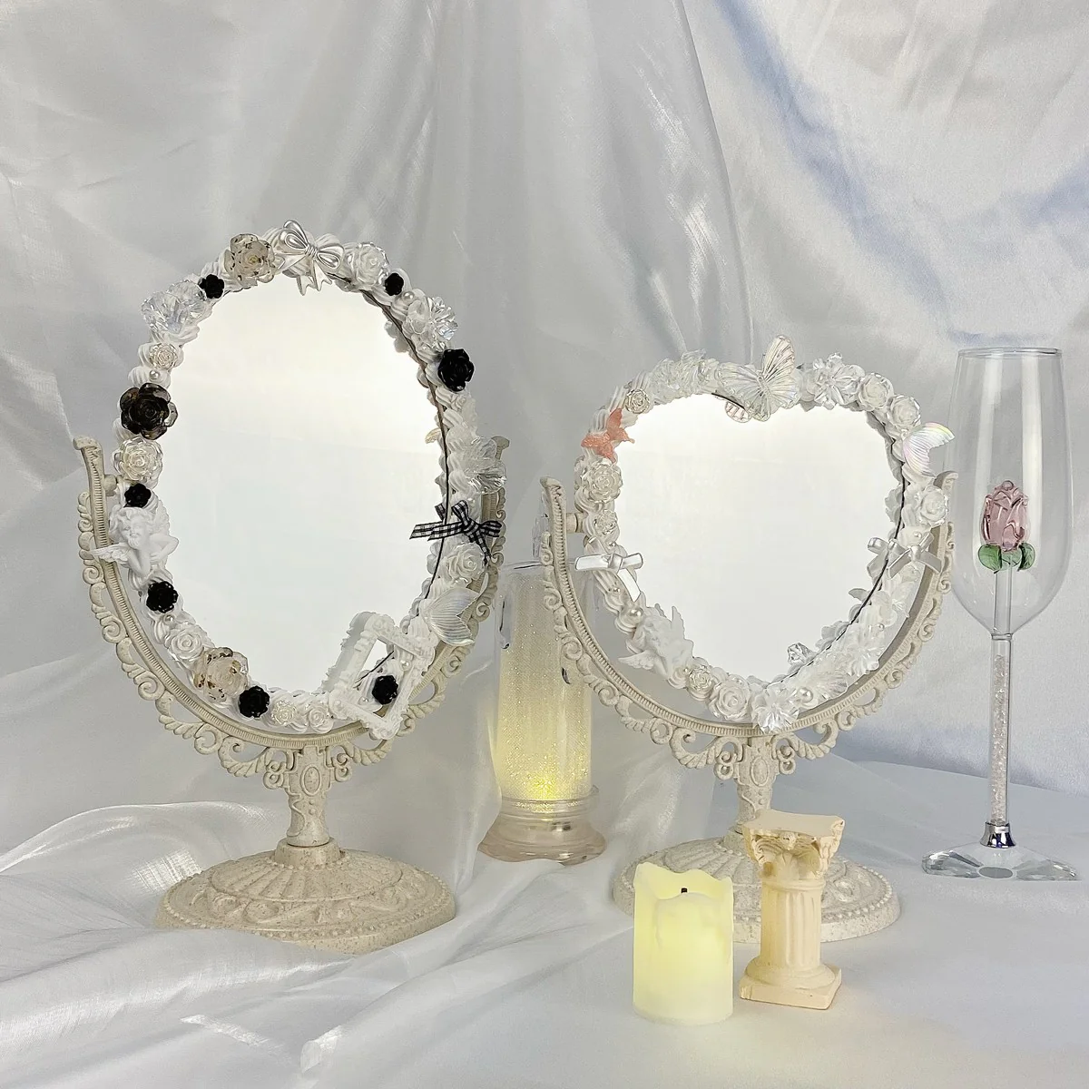 Double sided princess vanity mirror   HA1557 - Image 2