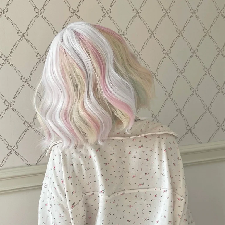 Ear-dyed short curly hair HA2361 - Image 5