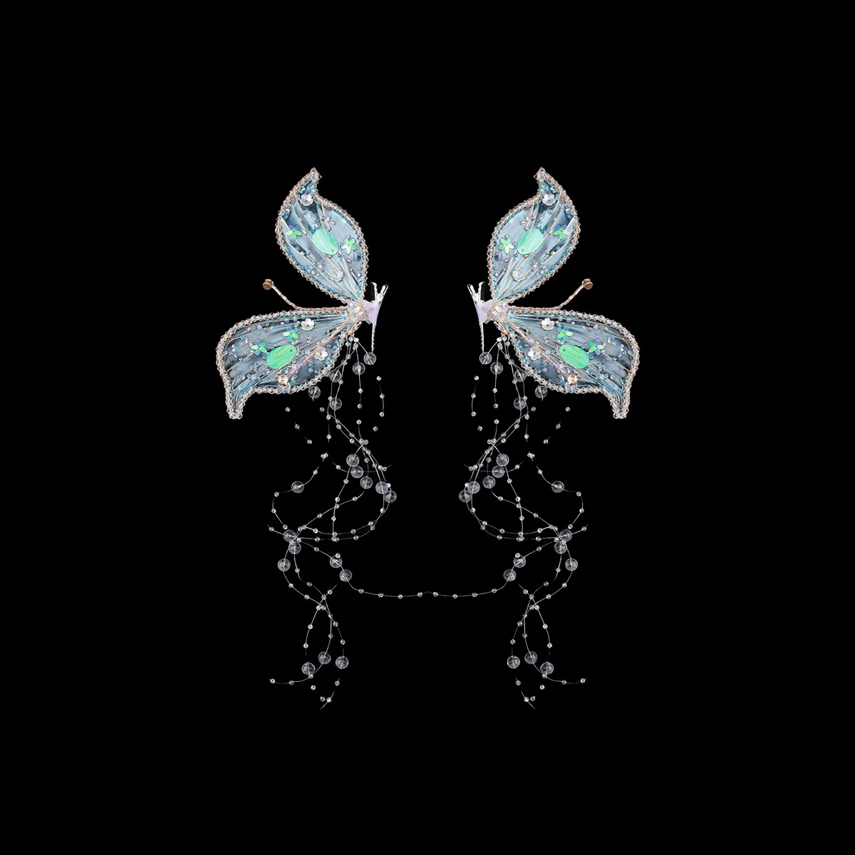 Elf Ear Bridal Crystal Barrette   HA1596 - Image 4