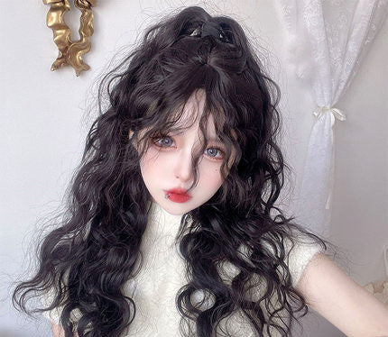 Black Wool Roll Wig HA0227 - Image 4