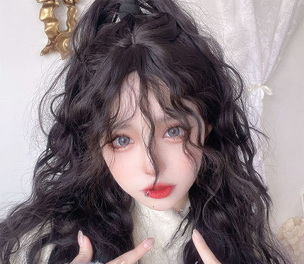 Black Wool Roll Wig HA0227 - Image 5