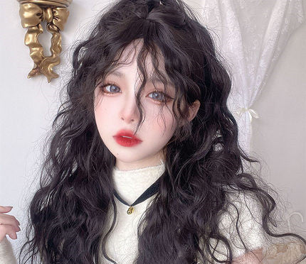 Black Wool Roll Wig HA0227 - Image 6