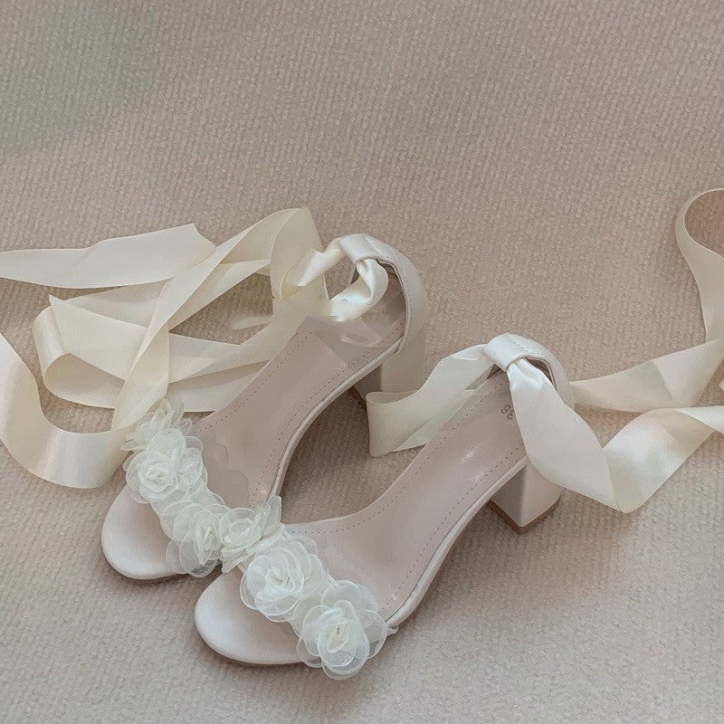 Fairy Cross Strap High Heel Sandals  HA0819 - Image 5