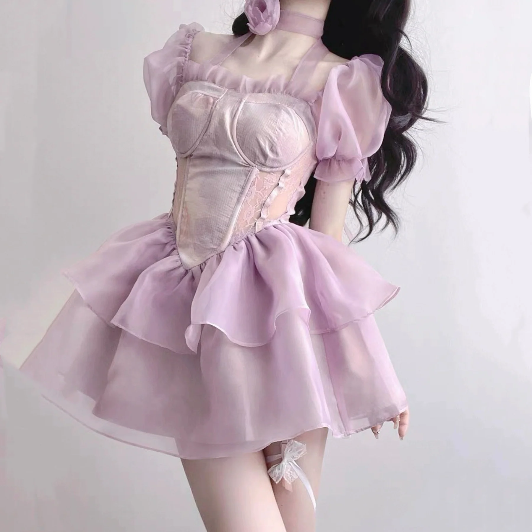 Fairy purple dress HA2581 - Image 4