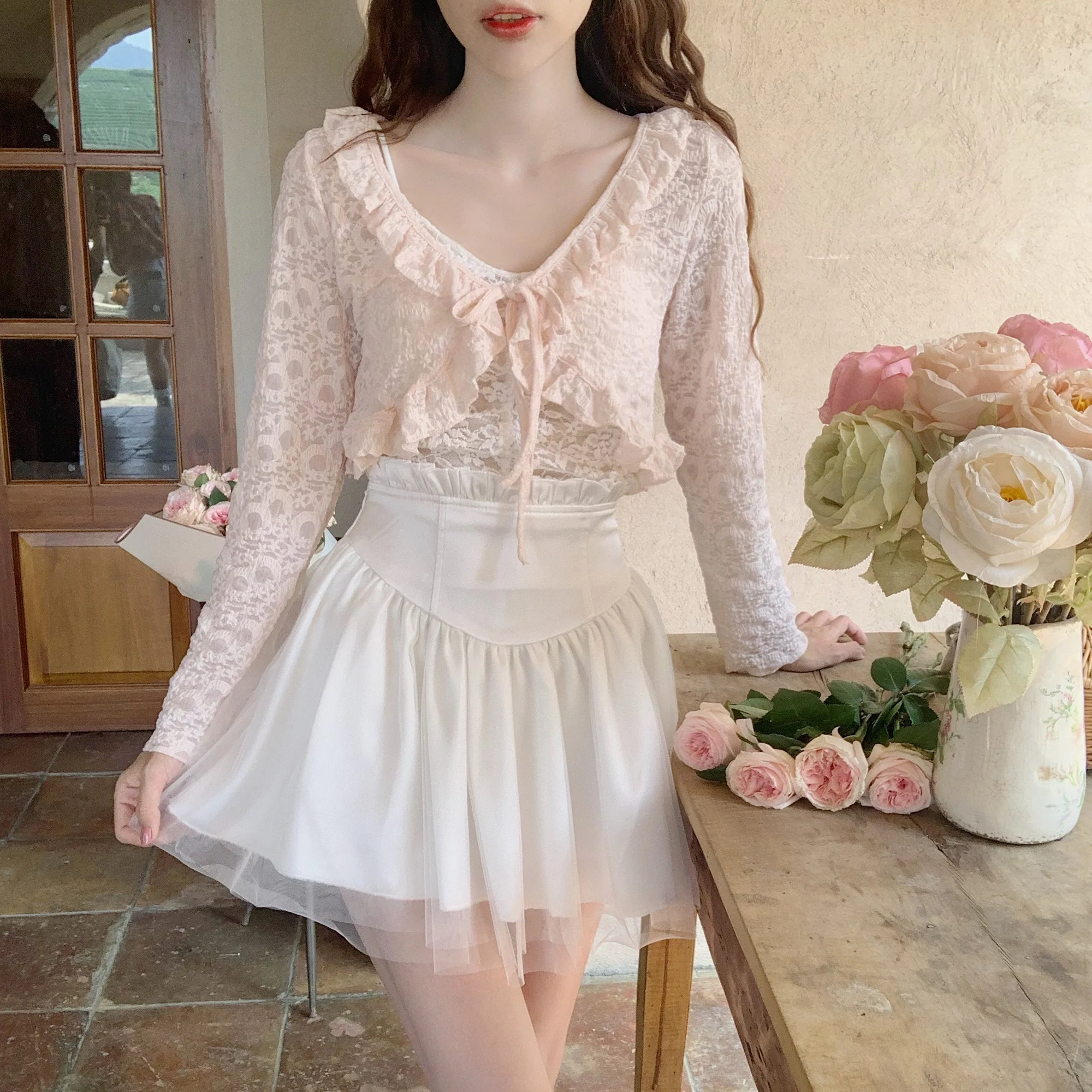 Fairy romantic cardigan small vest short coat   HA1088 - Image 2