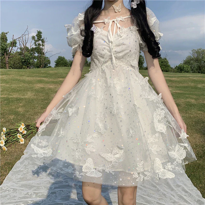 Fairy sweet white dress   HA0692 - Image 2