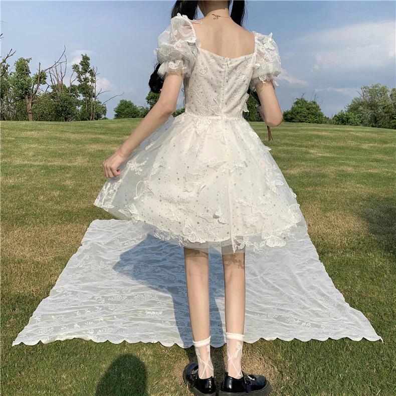 Fairy sweet white dress   HA0692 - Image 5