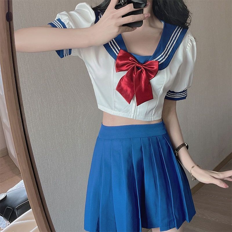 Fashionable age-reducing shirt and skirt two-piece set   HA1325 - Image 2