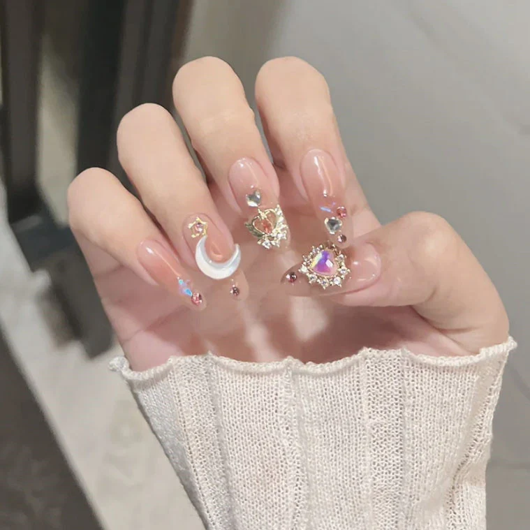 Flash cute girly removable nails   HA0793 - Image 2