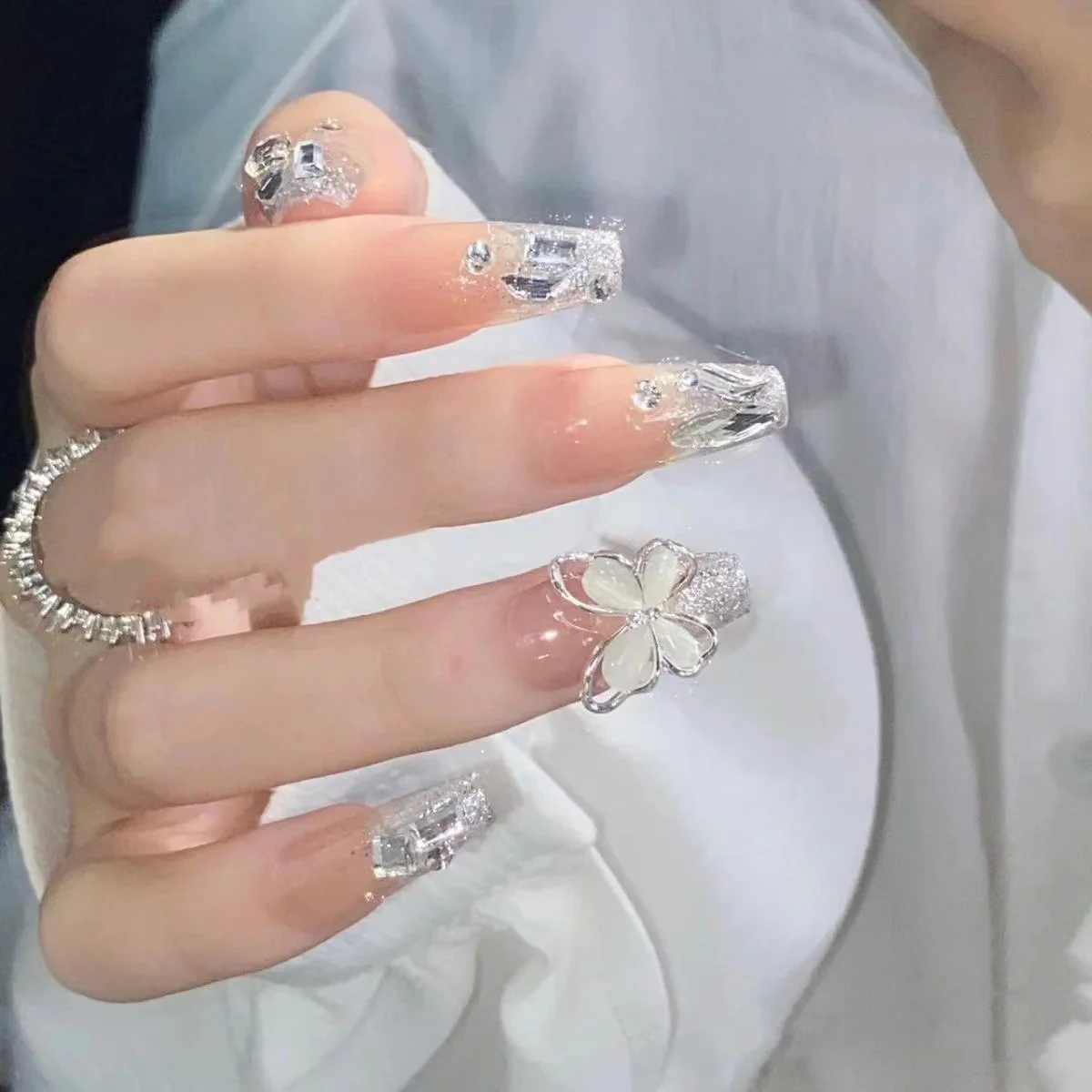 Flash Diamond Butterfly Nail Art   HA1196 - Image 3