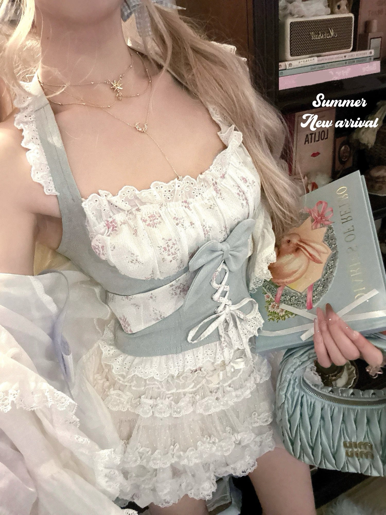 Floral halter neck suspenders HA29739 - Image 3