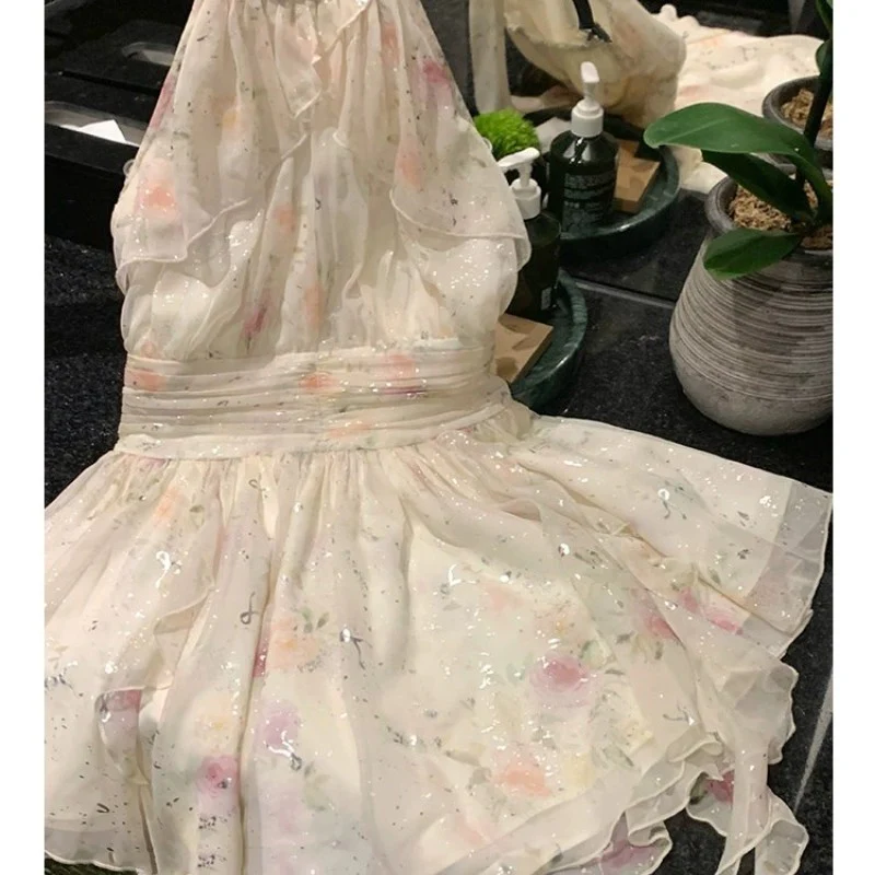 Floral halterneck dress HA2010 - Image 2