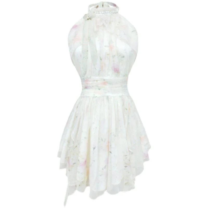 Floral halterneck dress HA2010 - Image 6