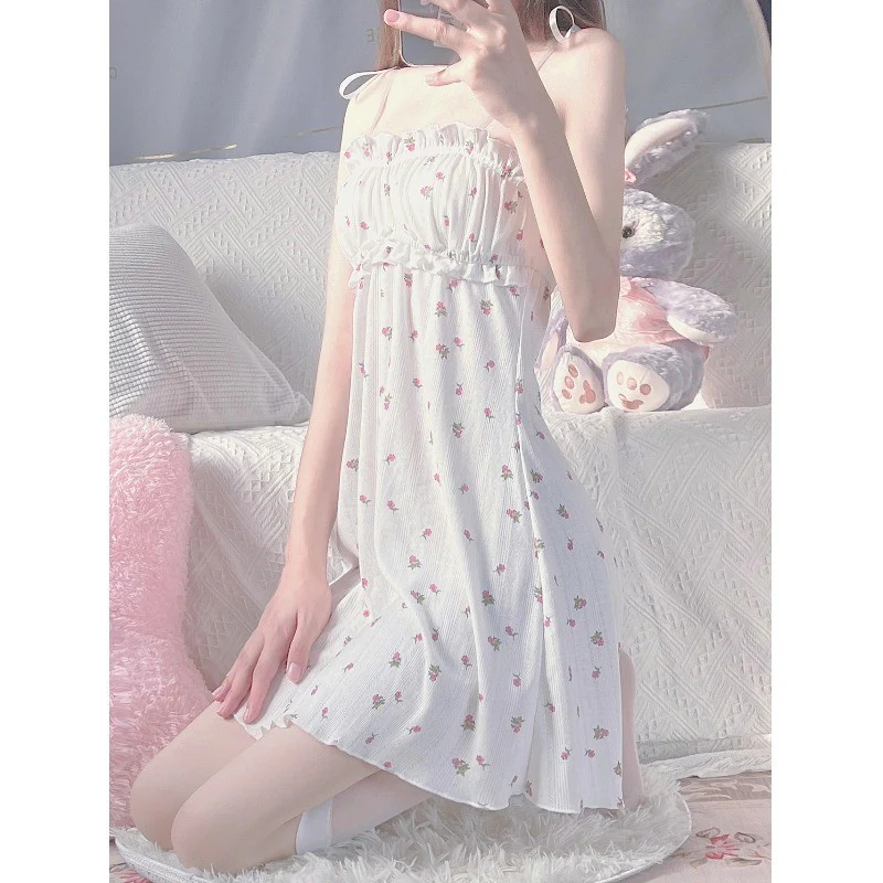 Floral sling night dress HA1602 - Image 2