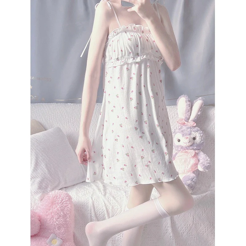 Floral sling night dress HA1602 - Image 4