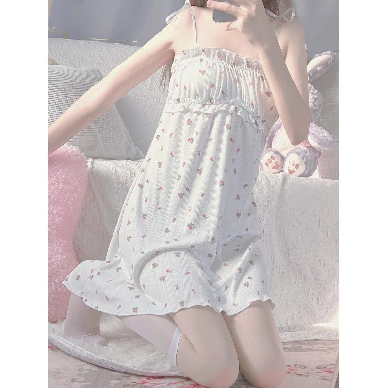 Floral sling night dress HA1602 - Image 5