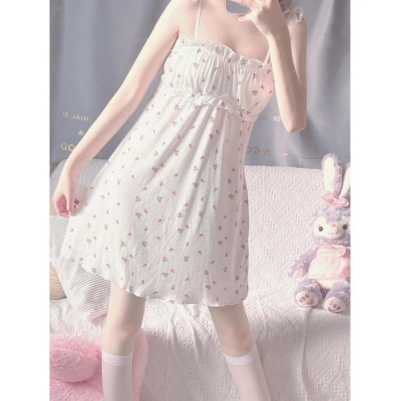 Floral sling night dress HA1602 - Image 6