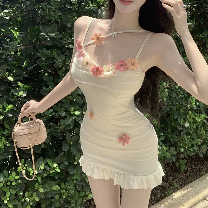 Flower suspender dress HA2526 - Image 2