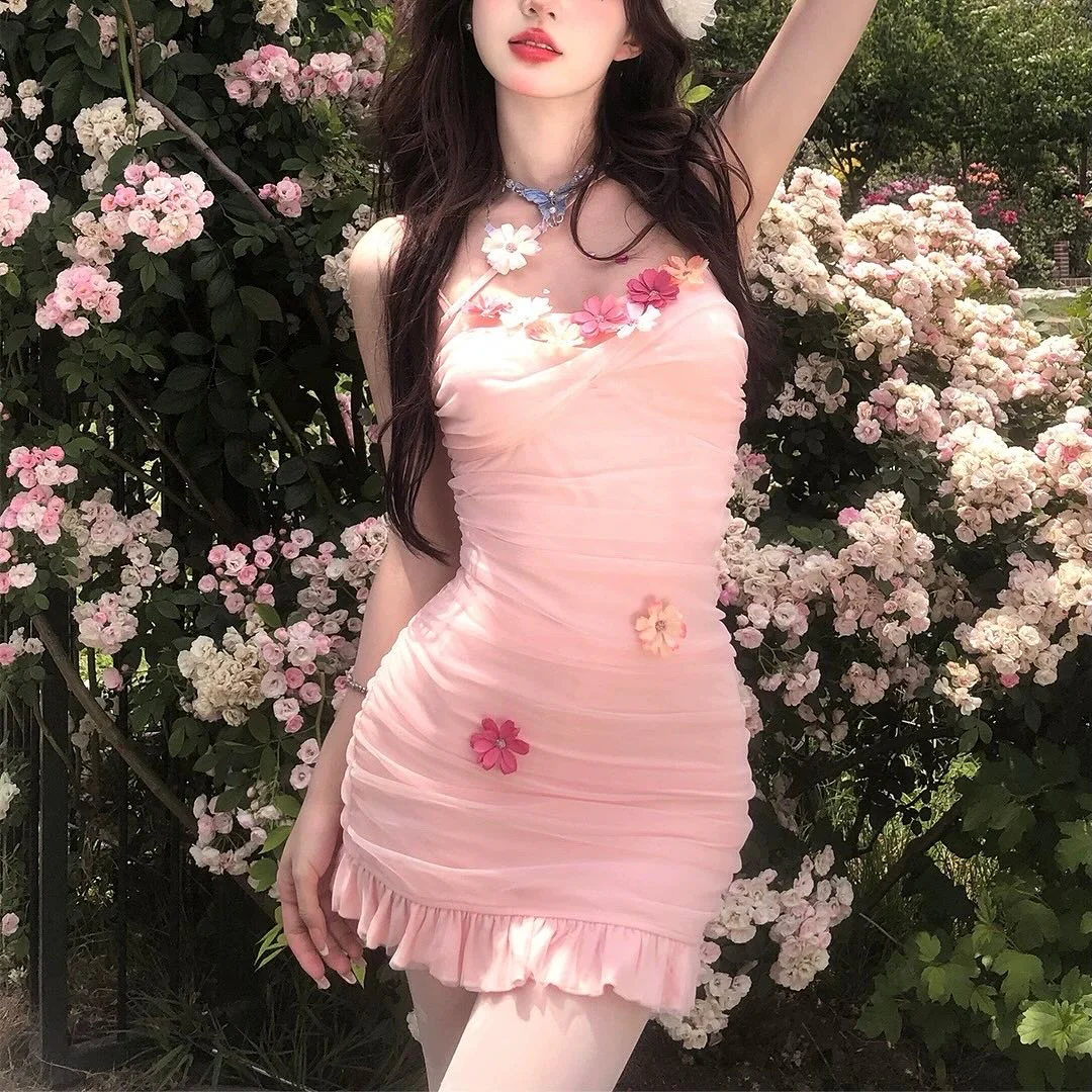 Flower suspender dress HA2526 - Image 5
