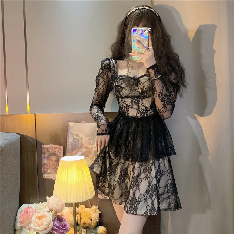 French Lace Dress HA0902 - Image 4