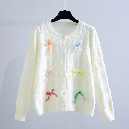 Fresh Bow Knit Cardigan HA425 - Image 3