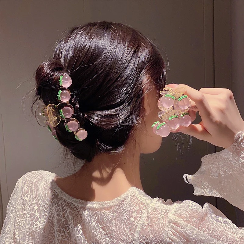 Fruit Pink Peach Hair Clip   HA1504 - Image 2