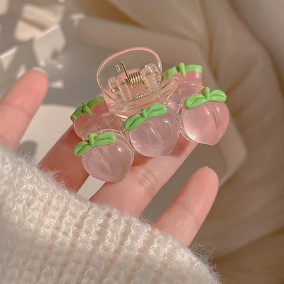 Fruit Pink Peach Hair Clip   HA1504 - Image 7