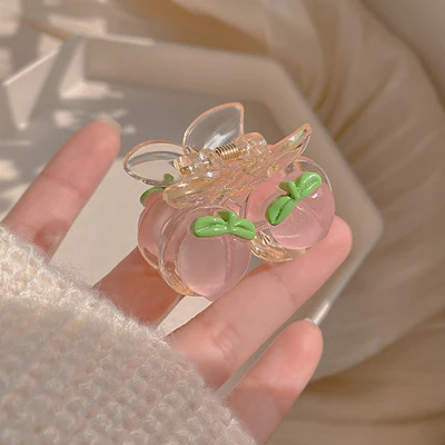 Fruit Pink Peach Hair Clip   HA1504 - Image 8