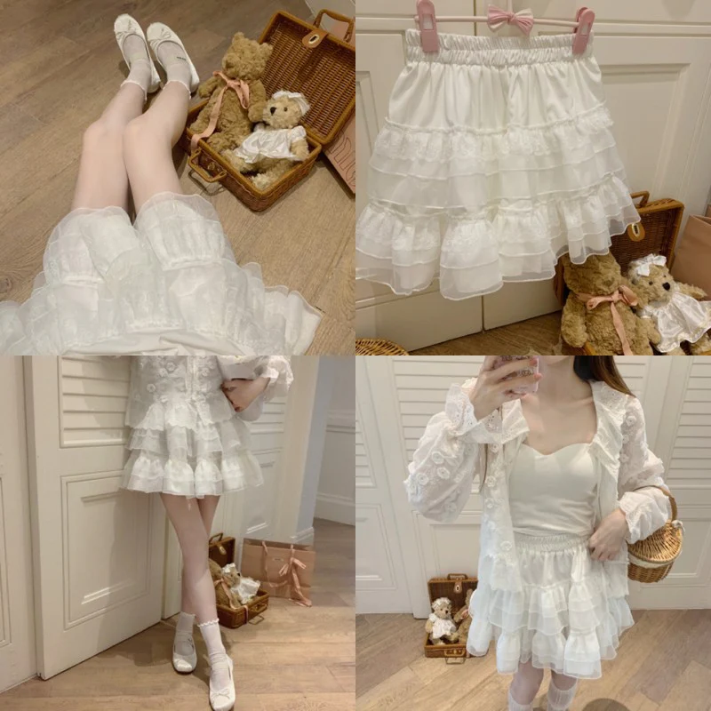 Gentle and Sweet Puffy Skirt   HA1845 - Image 2
