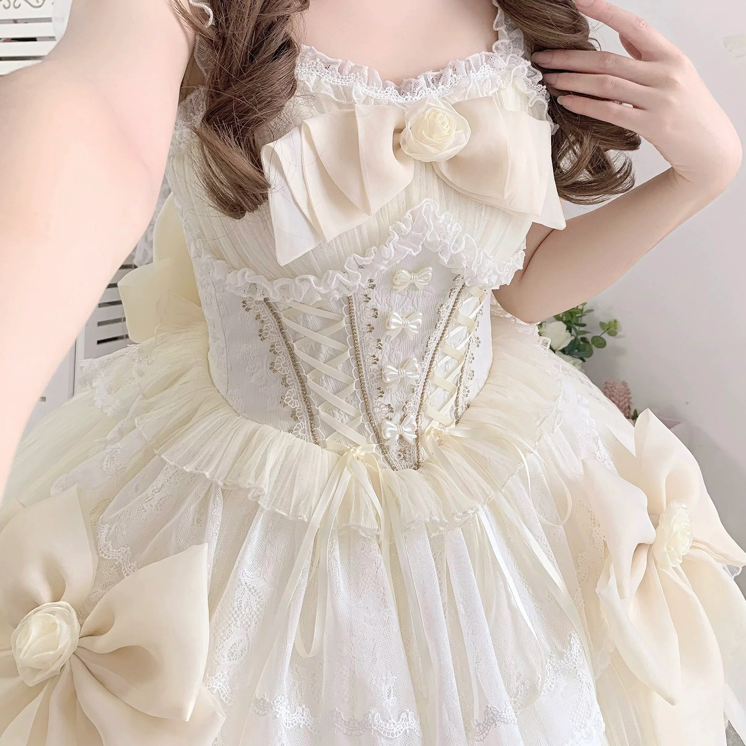 Gentle Beige Lolita Dress HA29729 - Image 5