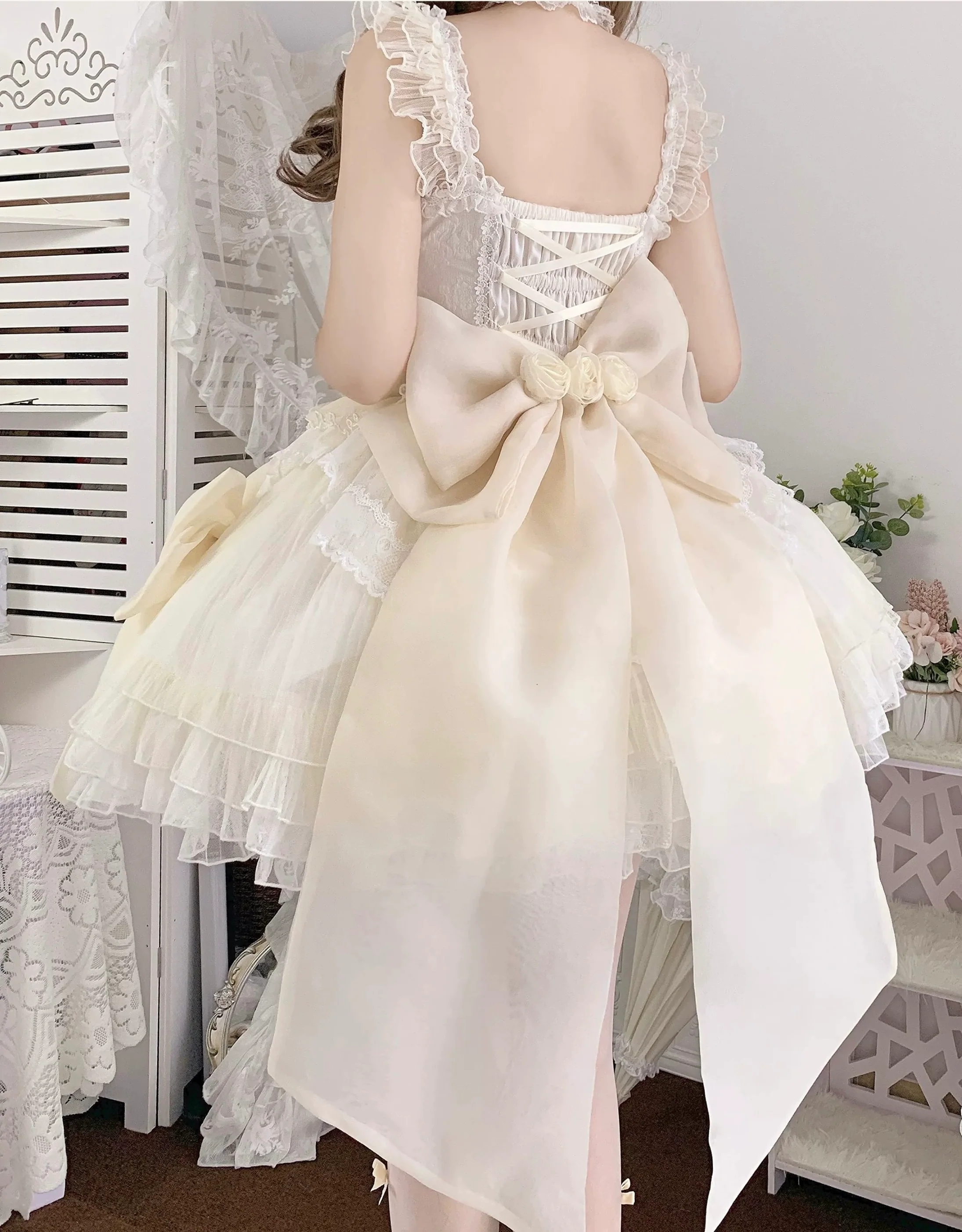 Gentle Beige Lolita Dress HA29729 - Image 6