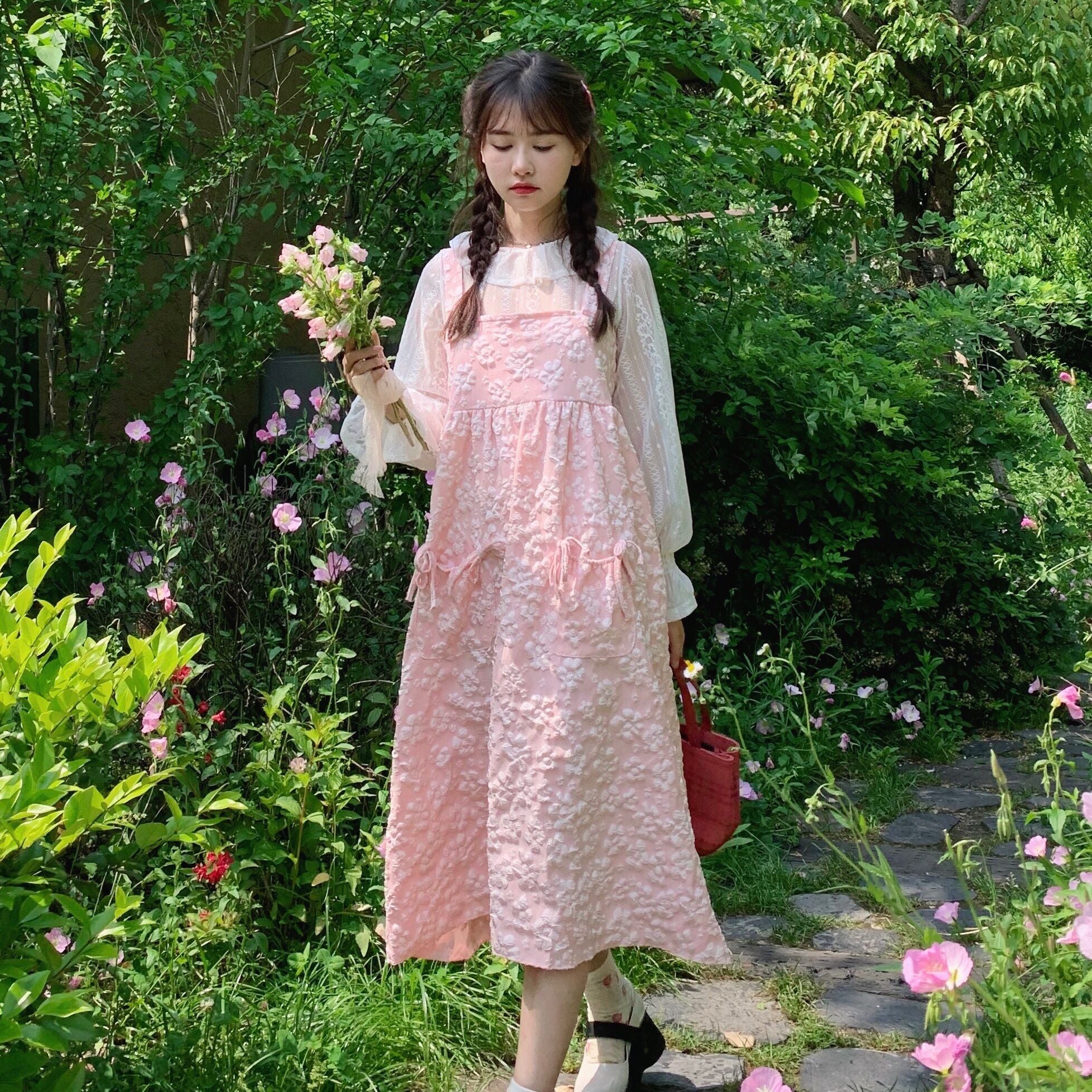 Gentle Embossed Butterfly Dress  HA0372 - Image 4