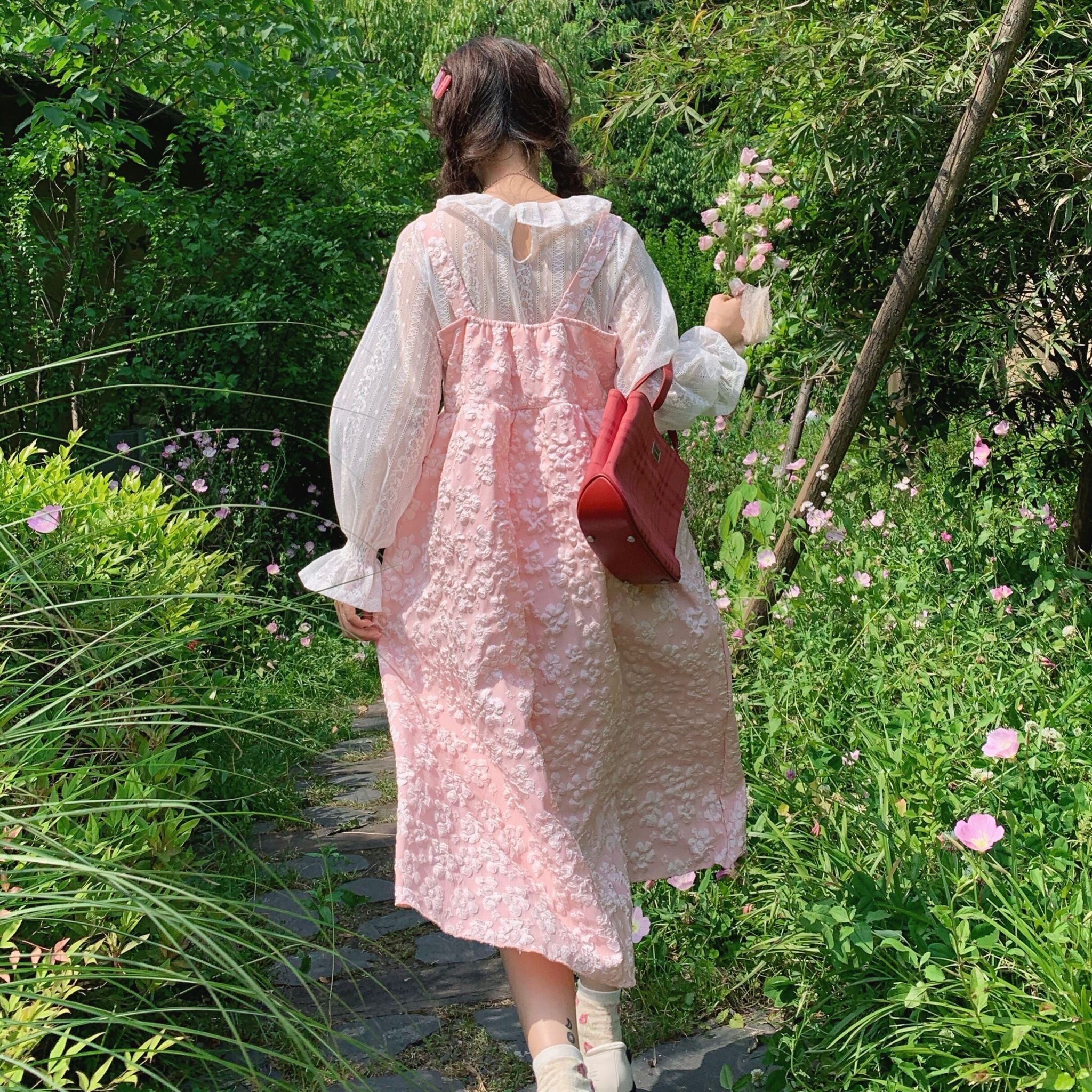 Gentle Embossed Butterfly Dress  HA0372 - Image 5