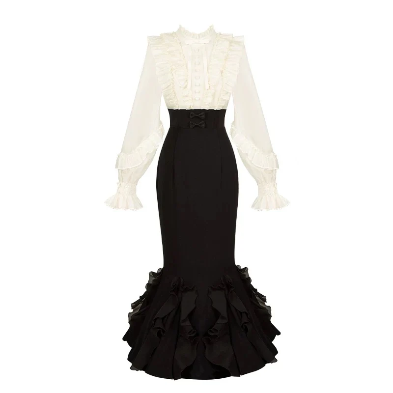 Gentle fishtail skirt suit HA2976 - Image 13