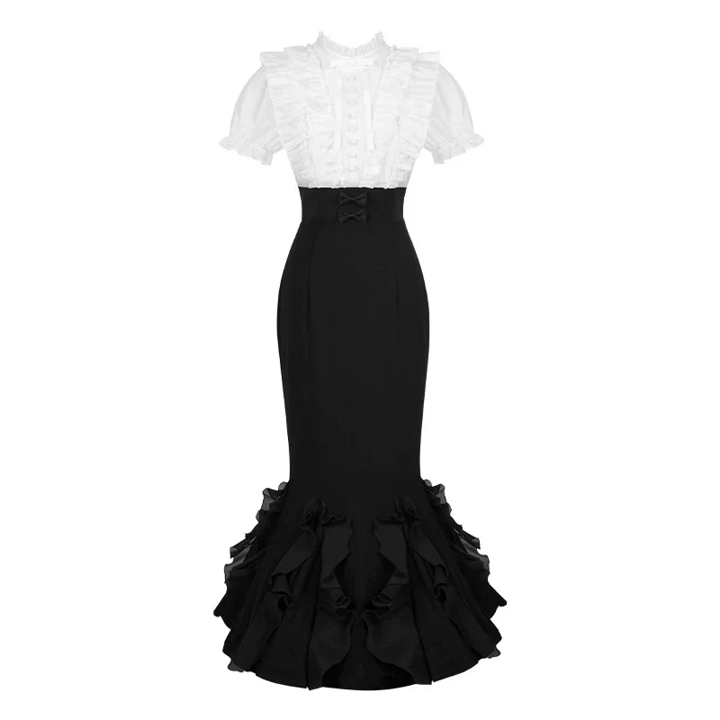Gentle fishtail skirt suit HA2976 - Image 15
