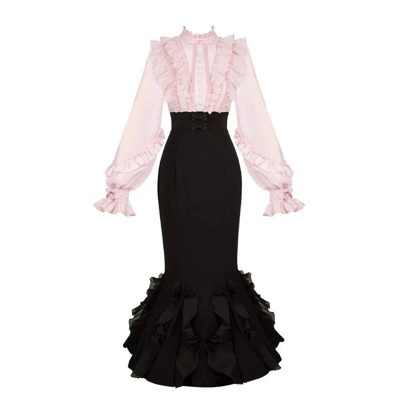 Gentle fishtail skirt suit HA2976 - Image 16