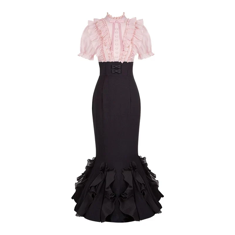 Gentle fishtail skirt suit HA2976 - Image 17