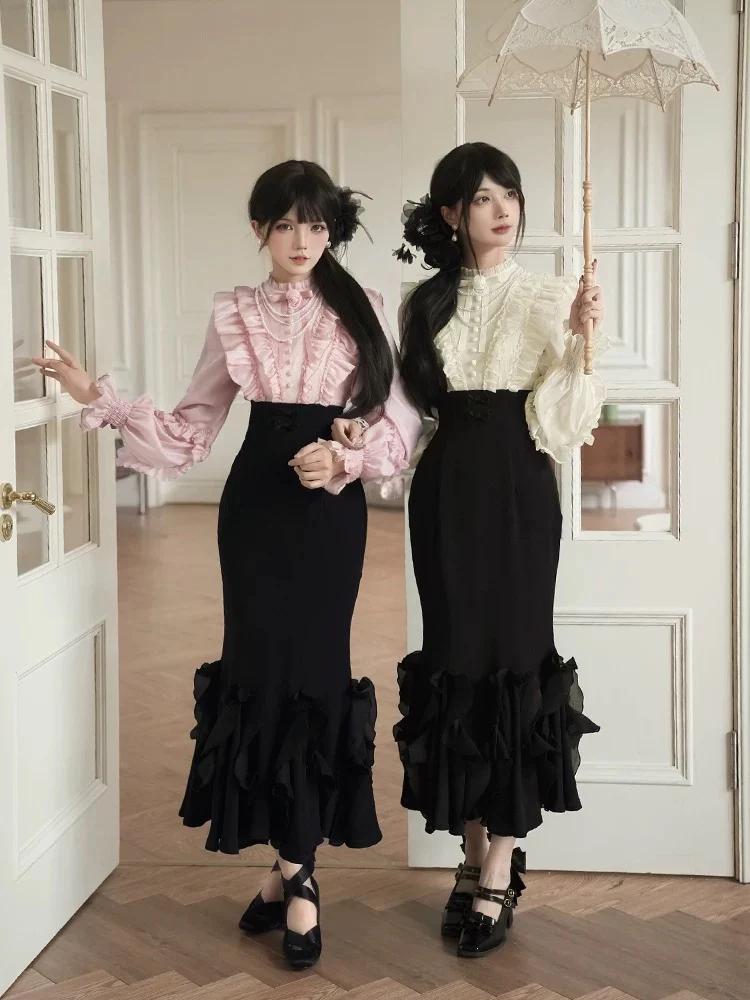 Gentle fishtail skirt suit HA2976 - Image 3