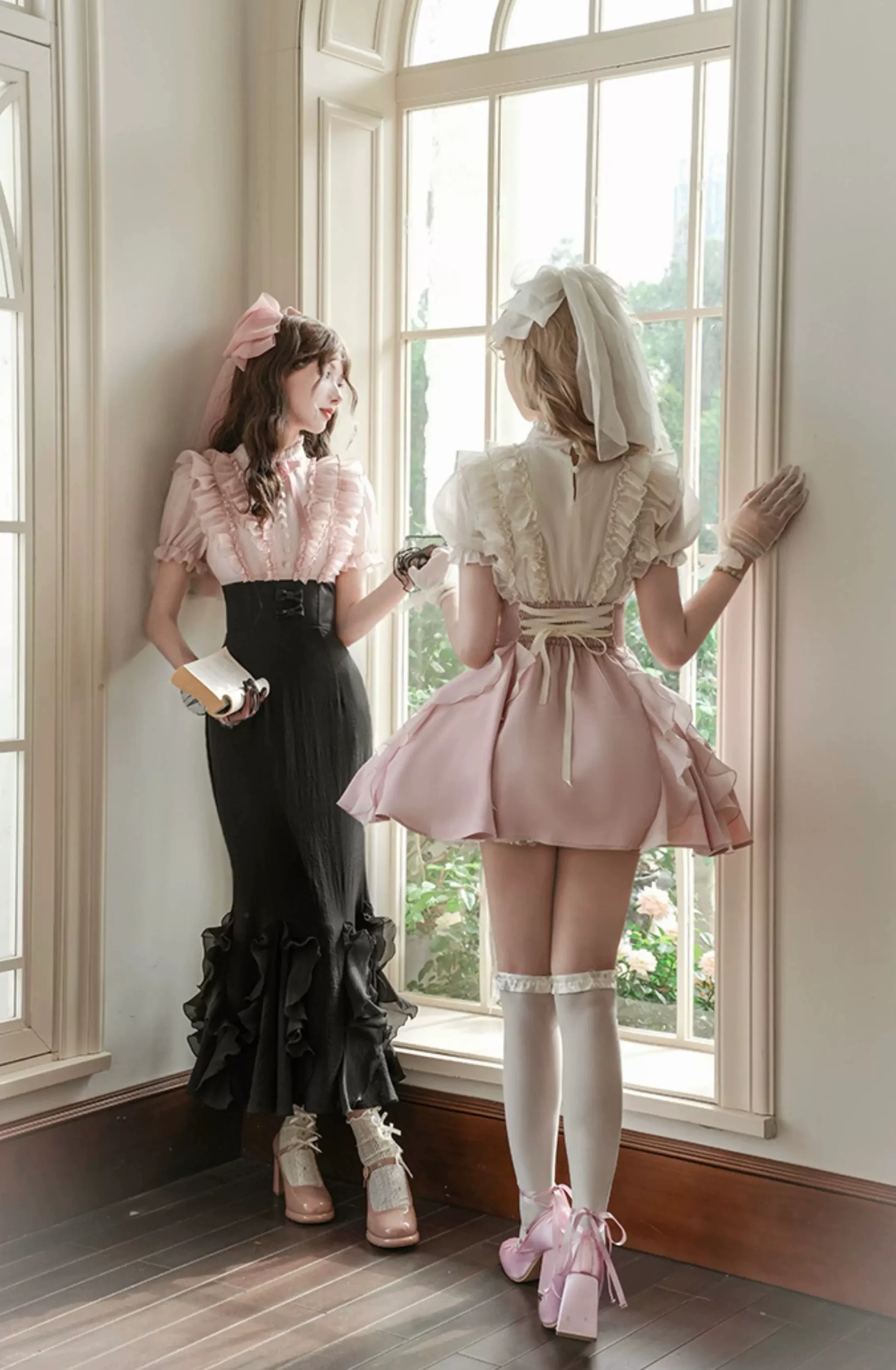 Gentle fishtail skirt suit HA2976 - Image 4