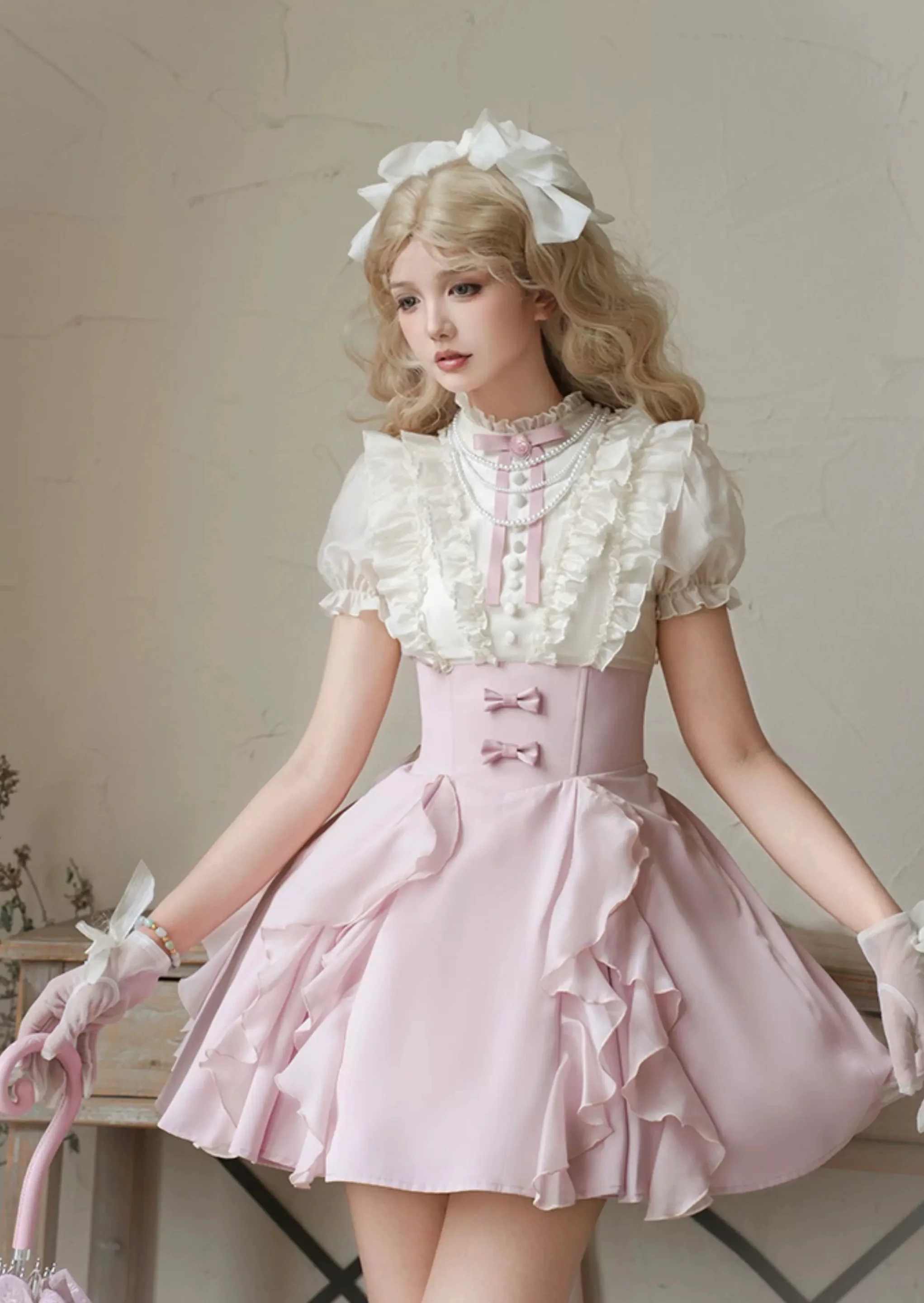 Gentle fishtail skirt suit HA2976 - Image 5