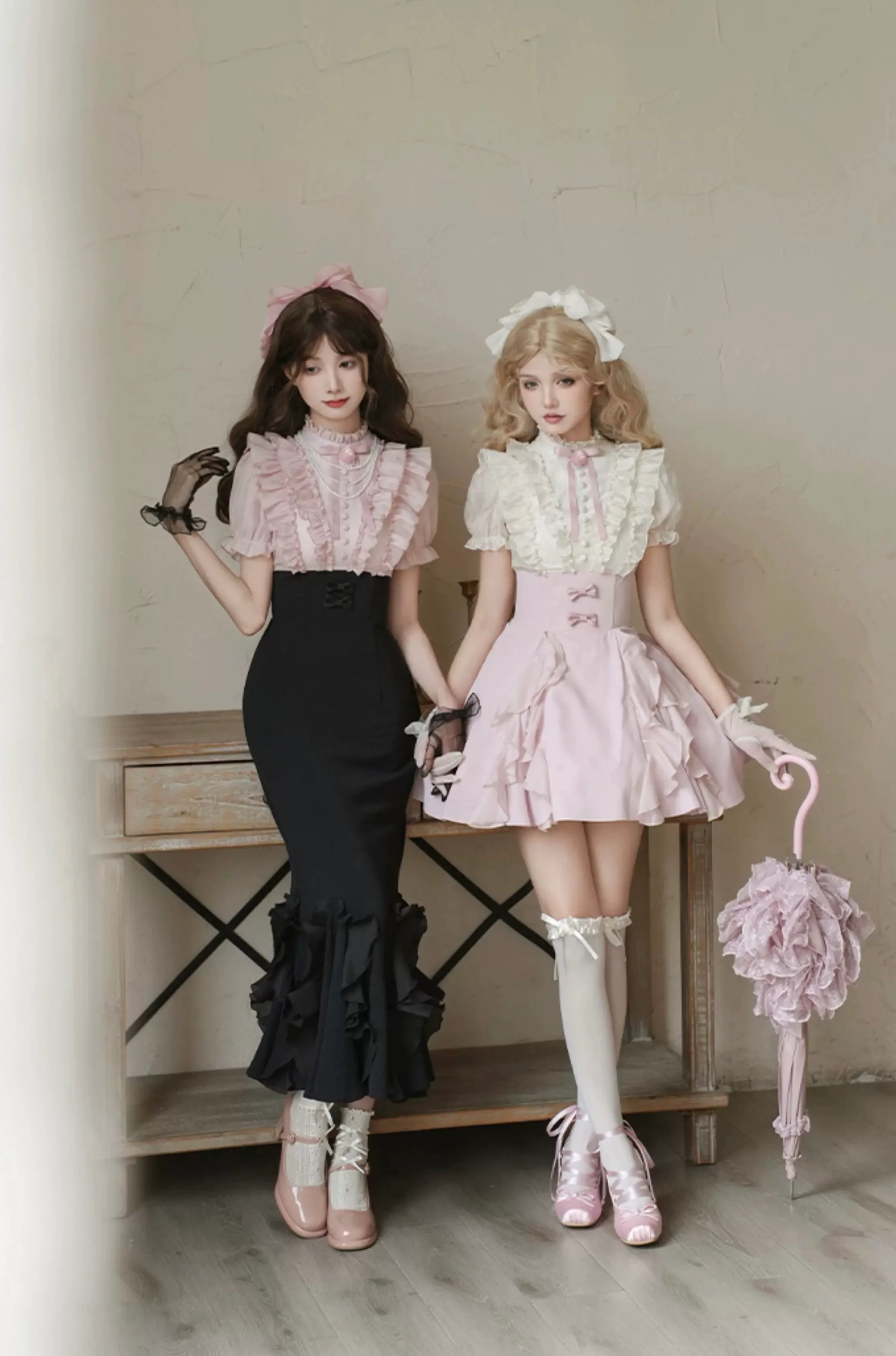 Gentle fishtail skirt suit HA2976 - Image 6