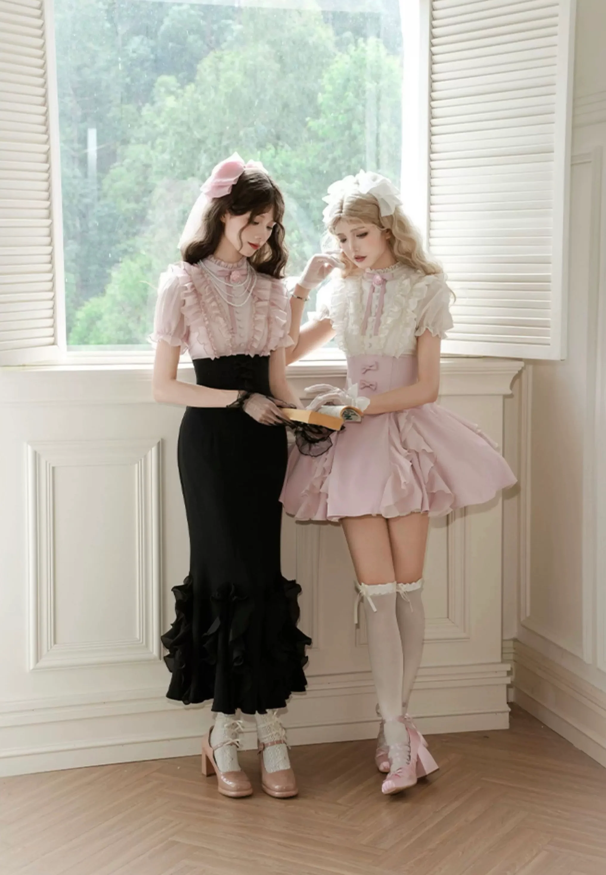Gentle fishtail skirt suit HA2976 - Image 7