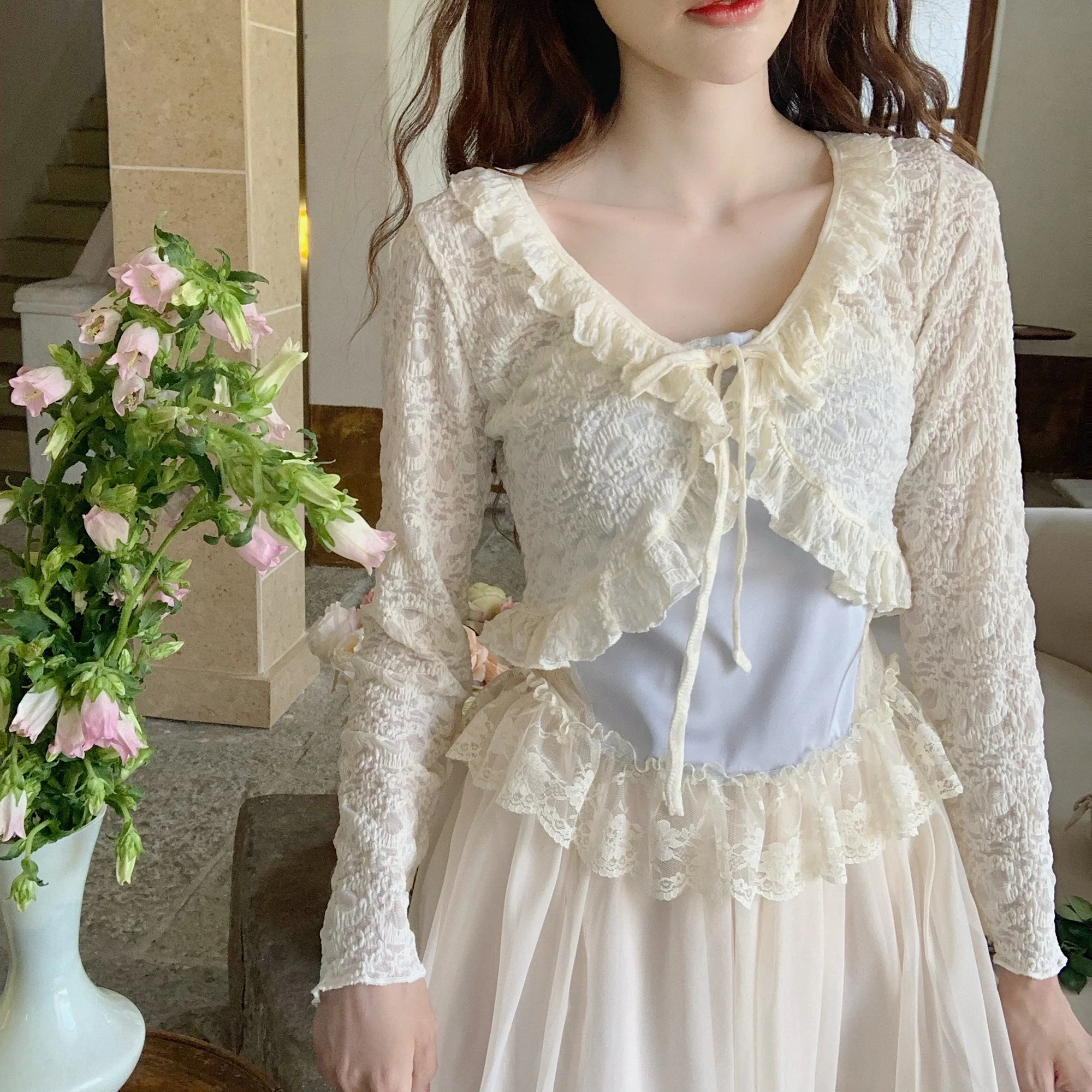 Gentle Lace Panel Camisole    HA1081 - Image 3