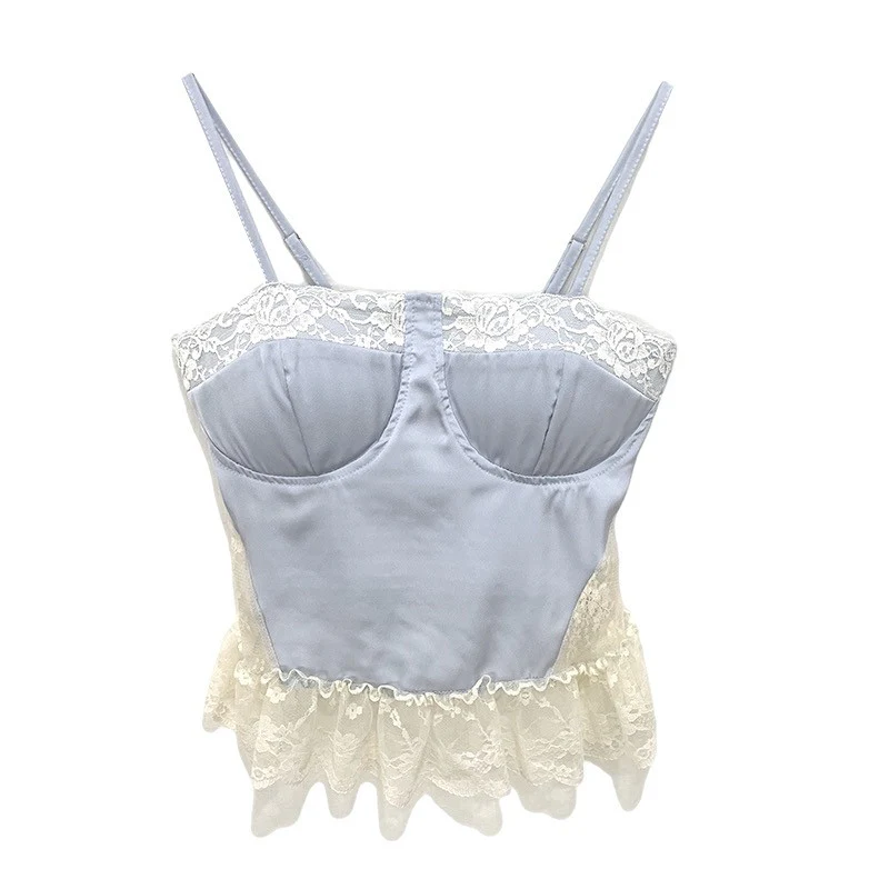 Gentle Lace Panel Camisole    HA1081 - Image 5