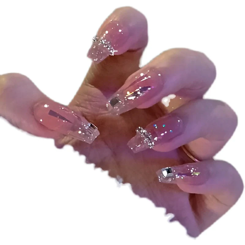 Gentle Rock Candy Crushed Gold Nail Patch HA0134 - Image 5