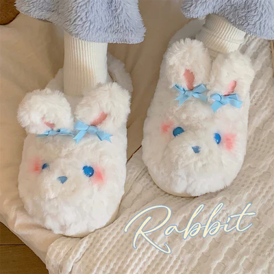 Girl Heart Cat Cotton Slippers   HA1344 - Image 6