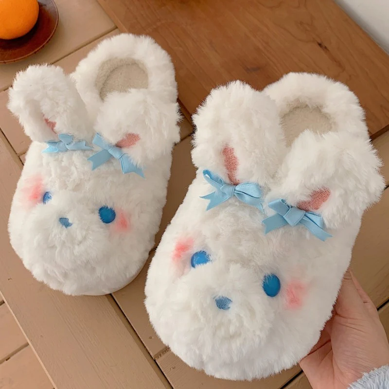 Girl Heart Rabbit Cotton Slippers  HA1346 - Image 4