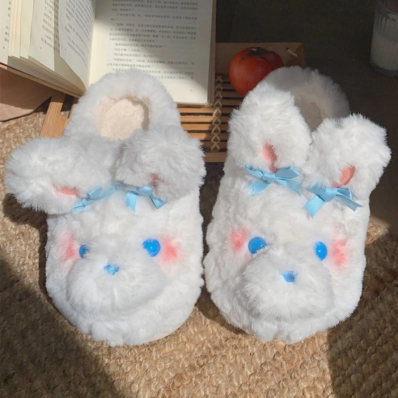 Girl Heart Rabbit Cotton Slippers  HA1346 - Image 5